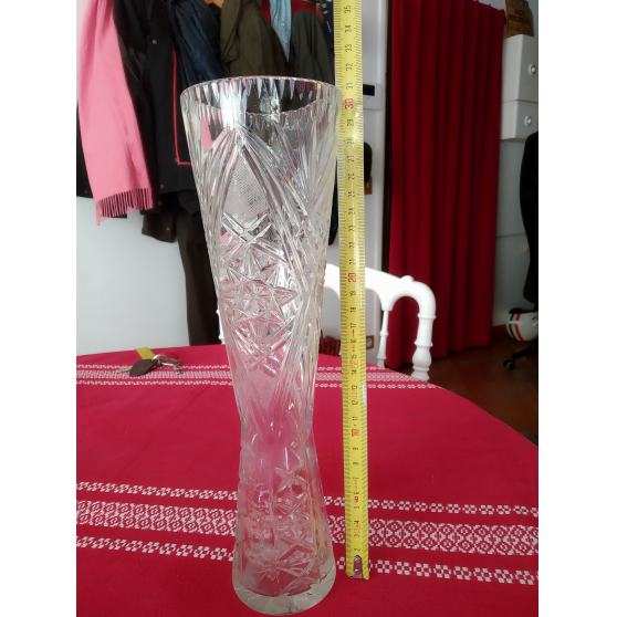 Vase en cristal de boh&egrave;me