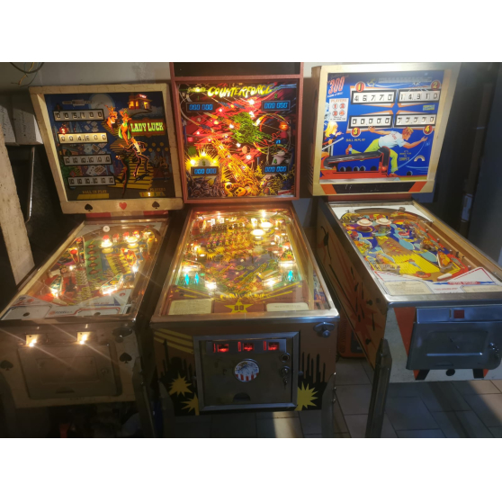 Recherche flippers, jeux de caf&eacute;