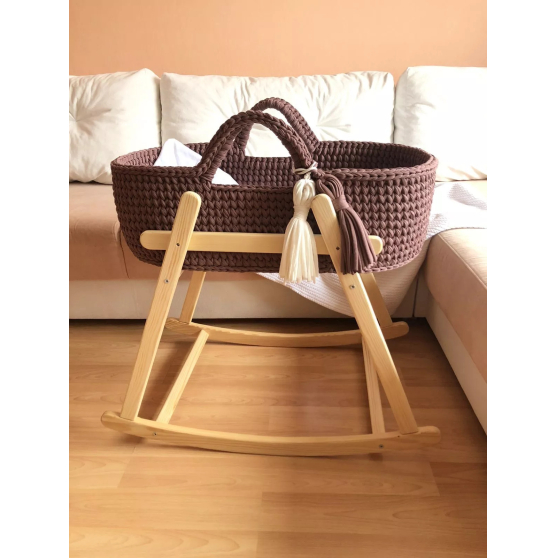 Berceau Mo&iuml;se fait main crochet support