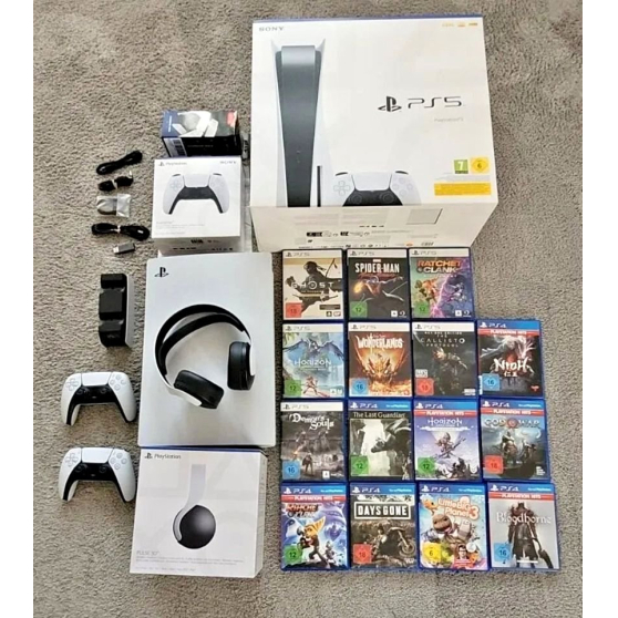 Ps5 slim et 2 manettes 5 jeux tr&egrave;s bon &eacute;