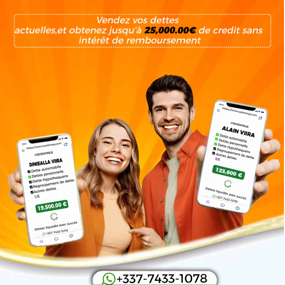 Nous serions int&eacute;ress&eacute; par vos dettes