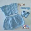 Layette Cardigan, jupe patron &agrave; tricoter